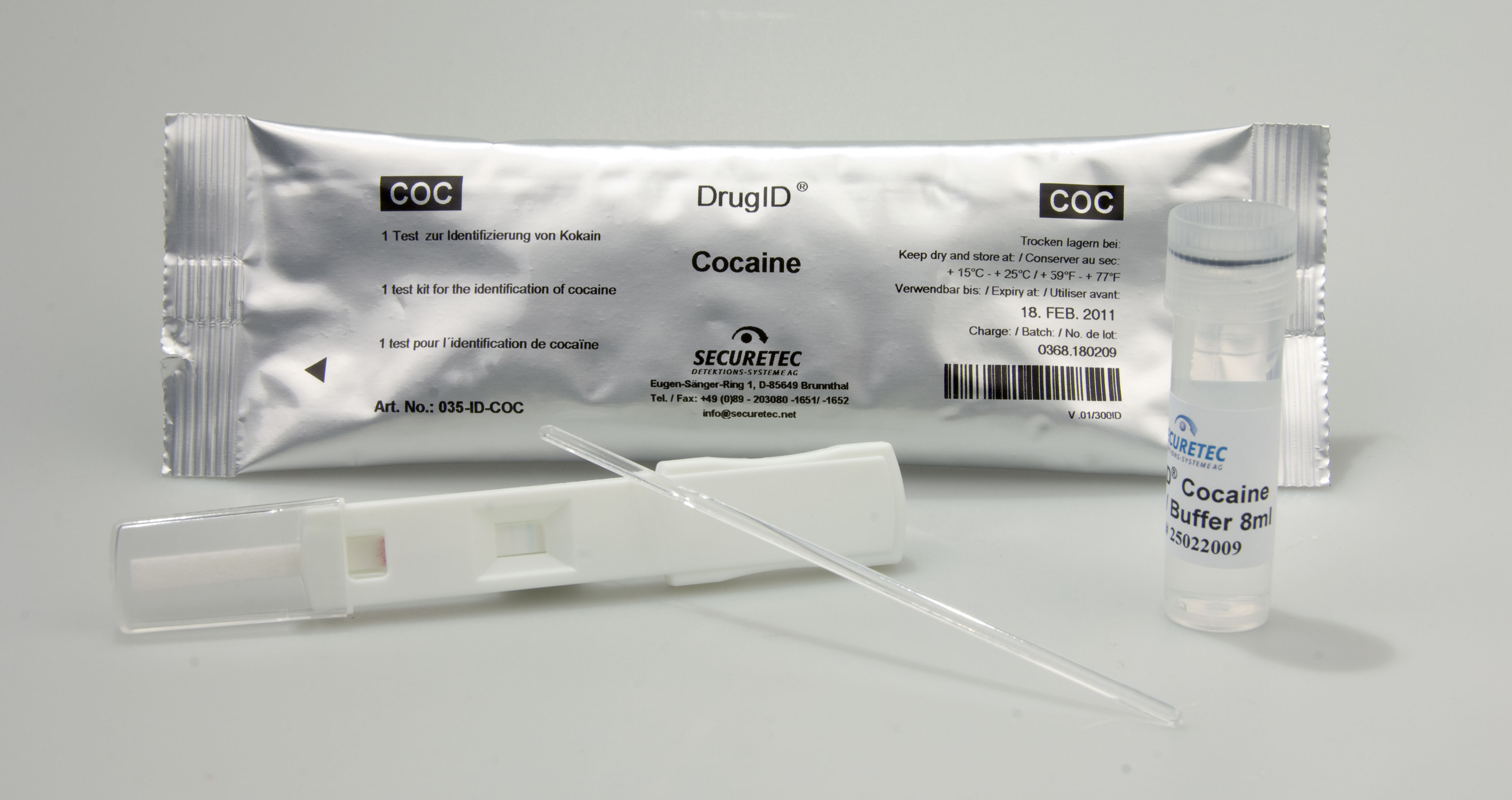 Test de dépistage de drogue universel DrugWipe® A - Securetec  Detektions-Systeme AG