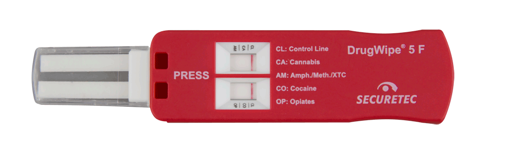 La manipulación y el tráfico de drogas dejan rastro. El test de drogas DrugWipe® F se puede utilizar para la detección de drogas en un gran número de superficies.