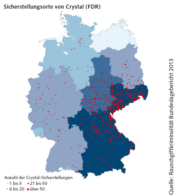 Crystal Meth, eine Droge auf dem Vormarsch