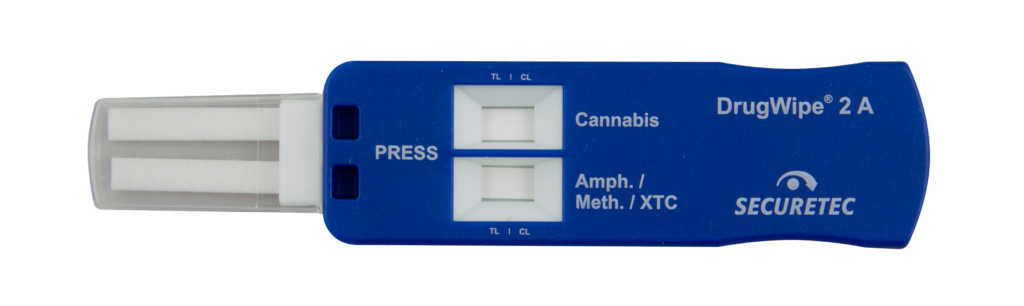 El test de drogas DrugWipe® A se puede utilizar para la detección de rastros en todo tipo de superficies, así como para verificar el consumo de drogas.