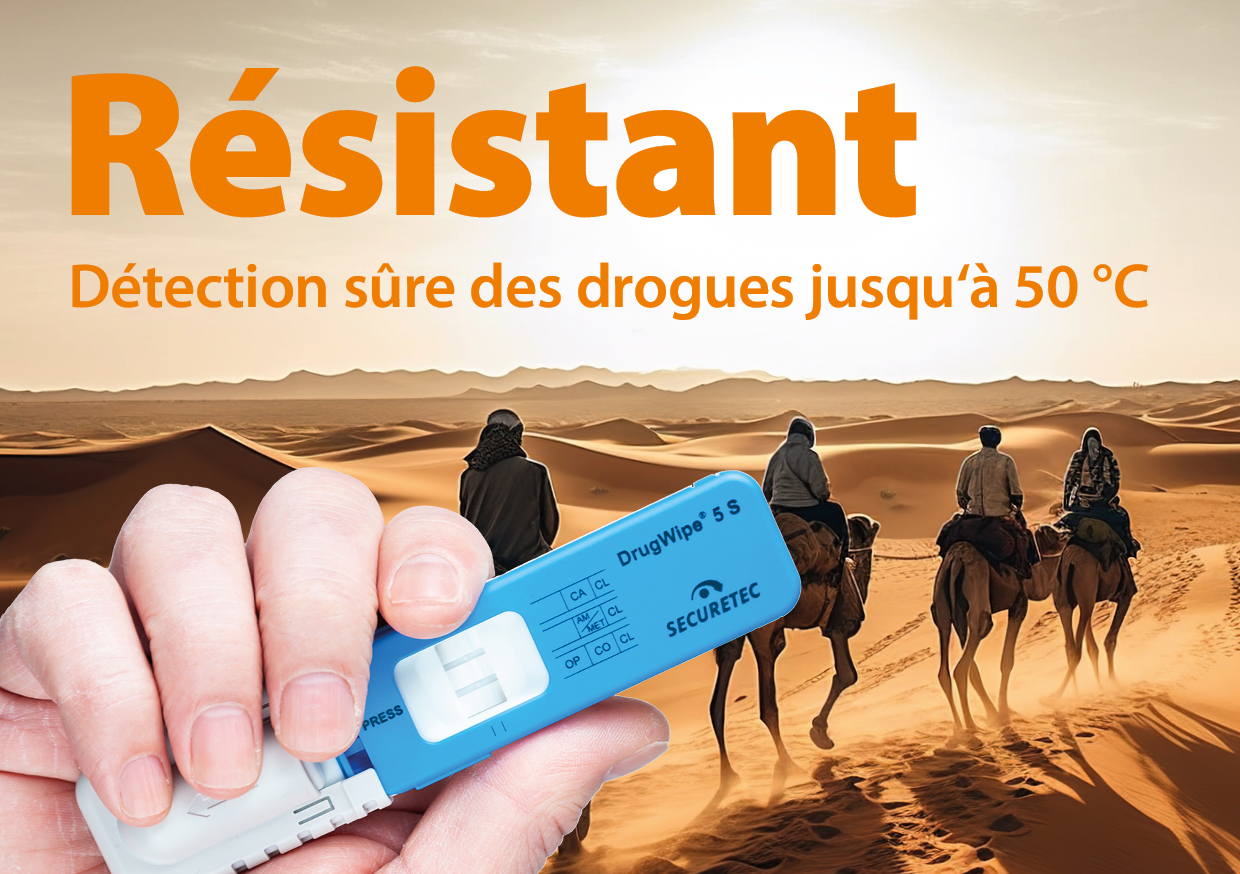 Test de dépistage de drogue universel DrugWipe® A - Securetec  Detektions-Systeme AG