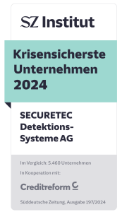 Siegel des SZ-Instituts für die krisensichersten deutschen Unternehmen 2024