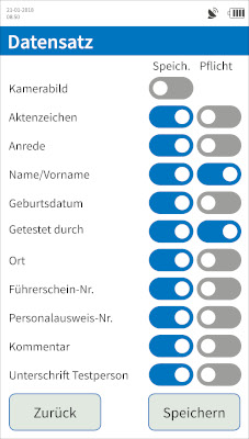 Screenshot des WipeAlyer Menüs