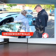 RBB24 Moderatorin mit Bild von Drogenkontrolle im Hintergrund