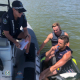 Jetski Fahrer werden mit dem Drogenschnelltest Drugwipe getestet