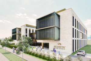 Visualisierung neues Firmengebäude der Securetec AG