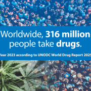 Banner - Worldwide, 316 million people take drugs