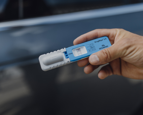 Speicheltest Drogen DrugWipe® S Speicheltest Drogen DrugWipe® S Detailaufnahme