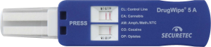 Drogenschnelltest DrugWipe 5 A zeigt positiv auf Cannabis an