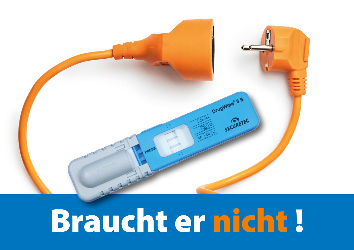DrugWipe® 5 S Detailaufnahme Strom braucht er nicht! DrugWipe® 5 S Detailaufnahme Strom braucht er nicht!