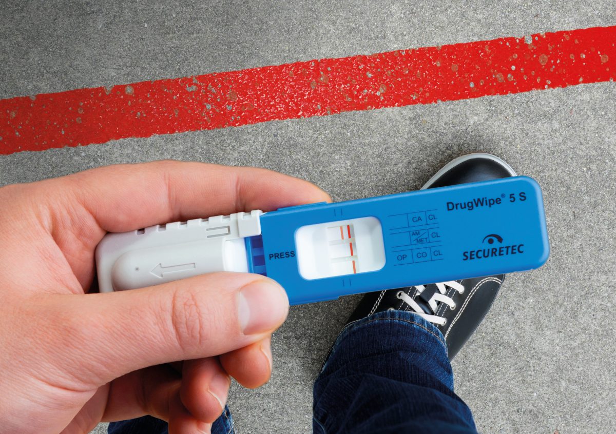 DrugWipe® 5 S DrugWipe® 5 S Detailaufnahme Testergebnis