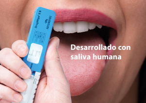 Desarrollado con saliva humana Desarrollado con saliva humana