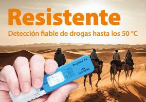 Detección fiable de drogas hasta los 50°C Detección fiable de drogas hasta los 50°C