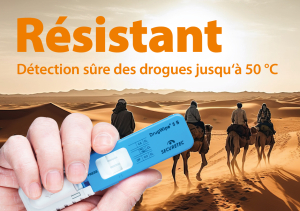 Résistant détection sûre des drogues jusqu'à 50 °C Résistant détection sûre des drogues jusqu'à 50 °C